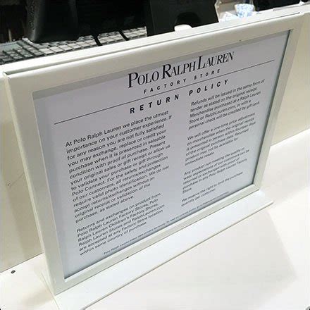 polo ralph lauren factory store return policy